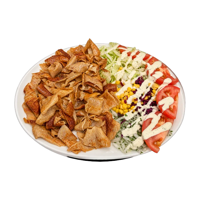Salade mêlée avec viande kebab
